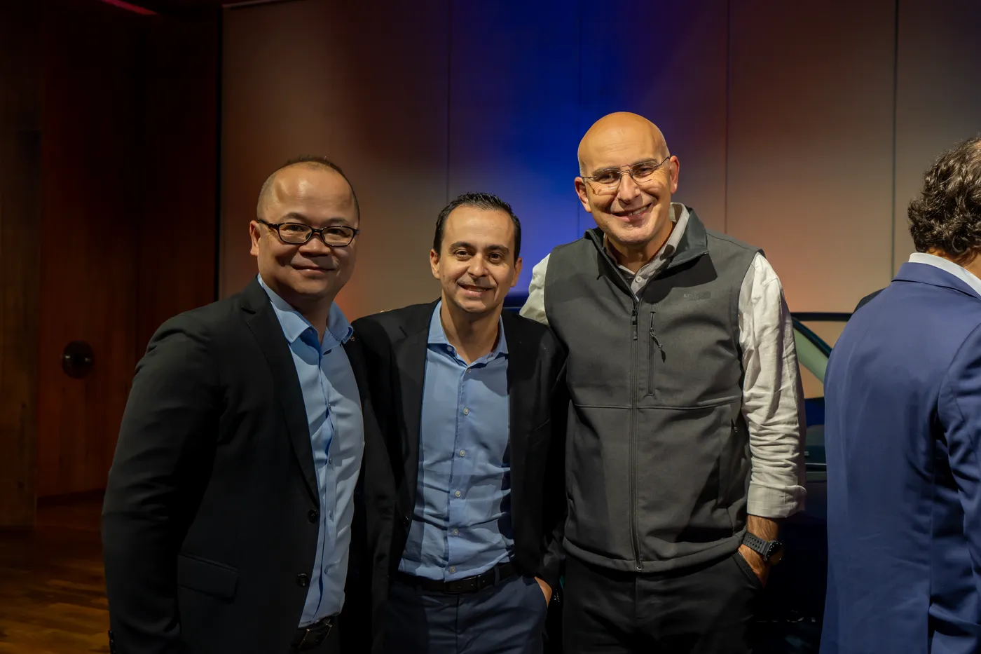 Executivos reunidos na estreia do AION UT
